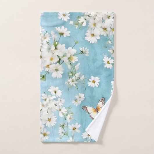 Butterfly en Daisy Delight Bad Handdoek (Handdoek)