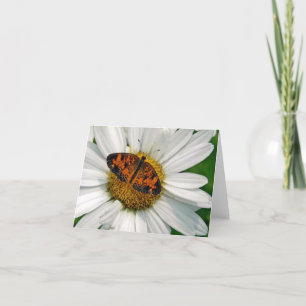 Butterfly en Daisy Note Kaart