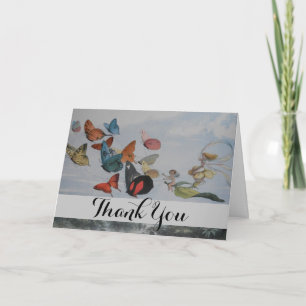 Butterfly en Fairy Queen Butterflies Fairies Bedankkaart