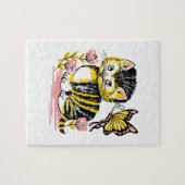 Butterfly en Kitten Legpuzzel (Horizontaal)