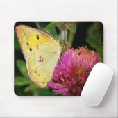 Butterfly en klaver muismat (Met muis)