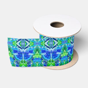 Butterfly en Medallion Batik Pattern in Blue Lint