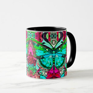 Butterfly en Medallion Batik Pattern in Turquoise Mok