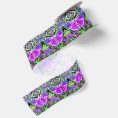 Butterfly en Medallion Batik Pattern in Violet Lint (Achterkant)