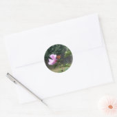 Butterfly en Roos van Sharon Ronde Sticker (Envelop)