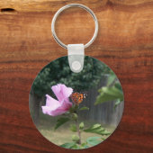 Butterfly en Roos van Sharon Sleutelhanger (Voorkant)