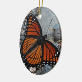 Butterfly en Stenen Keramisch Ornament (Links)
