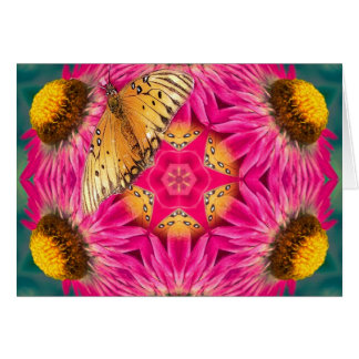 Butterfly en Strawflower Mandala