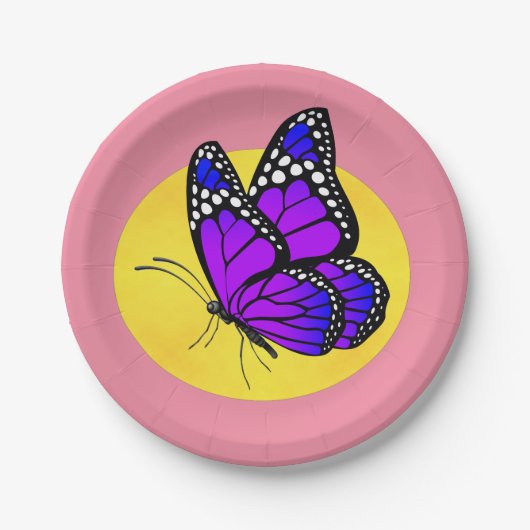 Butterfly en Sun voor Bord van papier (Voorkant)