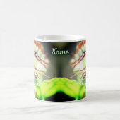 Butterfly Face Natuur - Gepersonaliseerd Koffiemok (Center)