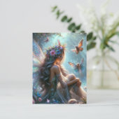 Butterfly Fairy Briefkaart (Staand voorkant)