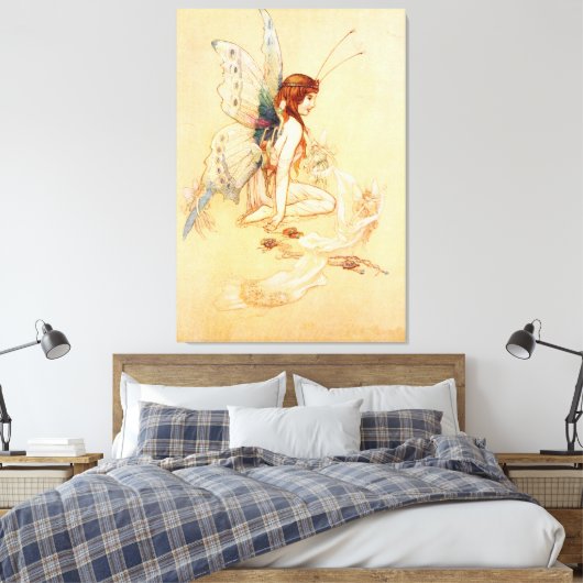 Butterfly Fairy Canvas Afdruk (Insitu (Slaapkamer))
