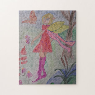 Butterfly Fairy Jigzaag Puzzle Legpuzzel