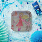 Butterfly Fairy Papieren Bordje (Feest)