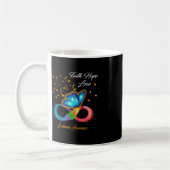 Butterfly Faith Hope Love Leukemia Awareness Koffiemok (Links)