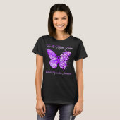 Butterfly Faith Hope Love Retinitis Pigmentosa T-shirt (Voorkant volledig)