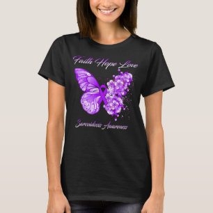 Butterfly Faith Hope Love Sarcoidose Awareness T-shirt