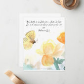 Butterfly Faith Notitiekaartje (Voorkant / Achterkant in situ)