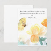 Butterfly Faith Notitiekaartje (Voorkant / Achterkant)