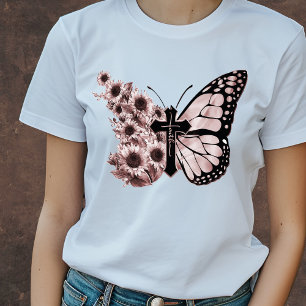 Butterfly Faith T-shirt   Christelijk T-shirt