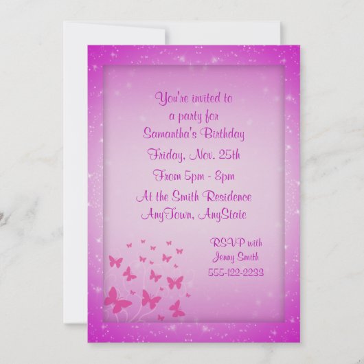 Butterfly Fantasy-uitvindingen Kaart (Voorkant)