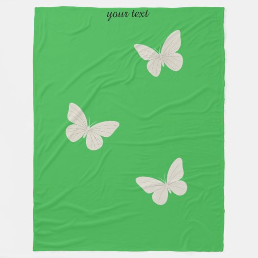 Butterfly Fleece Blanket Deken (Voorkant)