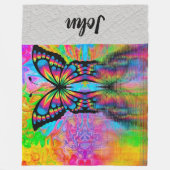 Butterfly Fleece Deken (Voorkant)