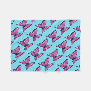 Butterfly Fleece Deken