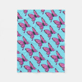 Butterfly Fleece Deken (Voorkant)