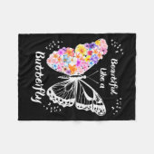 Butterfly fleece deken (Voorkant (Horizontaal))