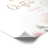 Butterfly Floral Baby shower Poster (Hoek)