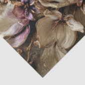 Butterfly & Floral, Botanical Oval Arrangement Tissuepapier (Detail)