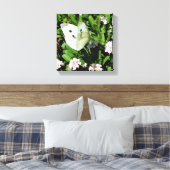 Butterfly Floral  Canvas Print (Insitu (Slaapkamer))