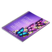 Butterfly Floral Personalized Prayer Journal (Côté gauche)