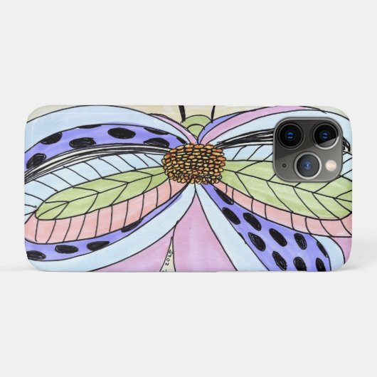 Butterfly Flower Blank Case-Mate iPhone Case (Achterkant (horizontaal))