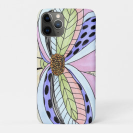 Butterfly Flower Blank iPhone 11 Pro Hoesje