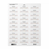 Butterfly Flower Garden Return Label (Full Sheet)