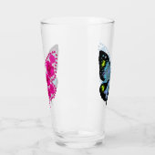 butterfly flower glas (Links)