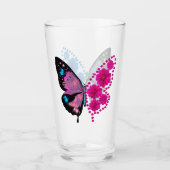 butterfly flower glas (Voorkant)