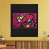 Butterfly Flowering Rose Tree  Canvas Afdruk (Insitu (Woonkamer))