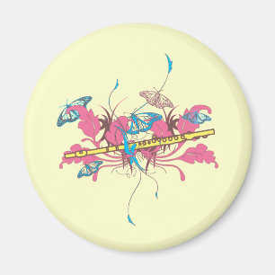 Butterfly Flute Magneet