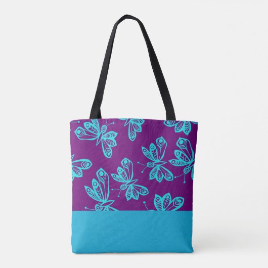 Butterfly Flutter Canvas tas (Achterkant)