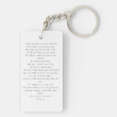 Butterfly Foto Memorial Prayer Sleutelhanger (achterkant)