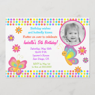 Butterfly Fotodag Uitnodiging