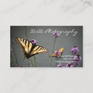Butterfly-fotoontwerp Visitekaartje