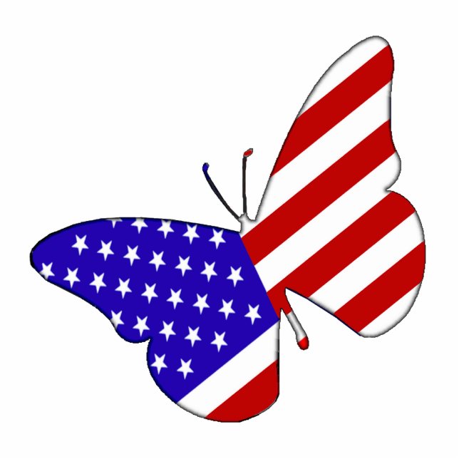 Butterfly-fotosculptuur Fotobeeldje Ornament (Voorkant)