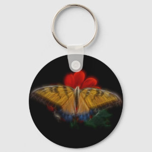 Butterfly Fractal Tiger Swallowtail Sleutelhanger