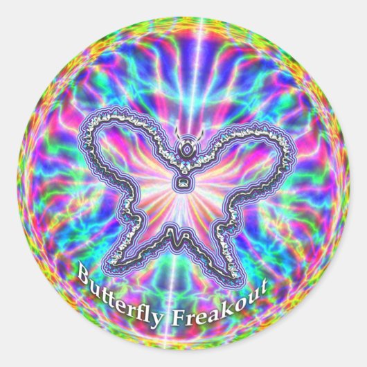 Butterfly Freakout Sticker (Voorkant)