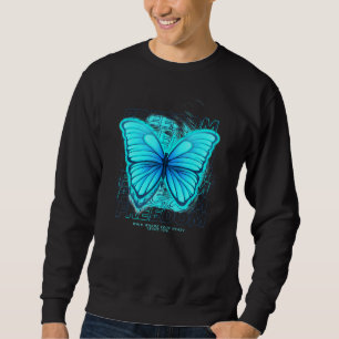 Butterfly Freedom sad Aesthetic Edgy Streetkleding Trui