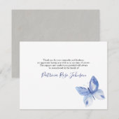 Butterfly Funeral Dank je wel Kaart (Voorkant / Achterkant)